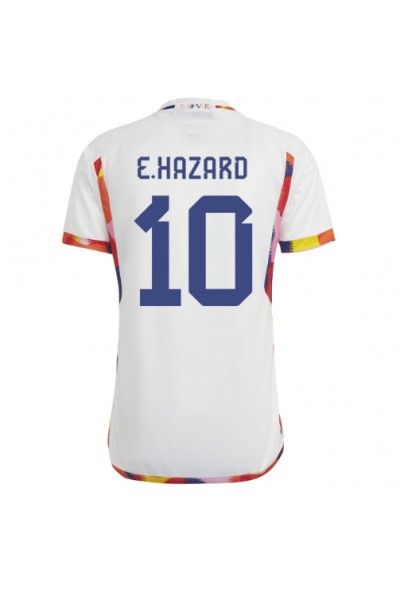 Fotbalové Dres Belgie Eden Hazard #10 Venkovní Oblečení MS 2022 Krátký Rukáv